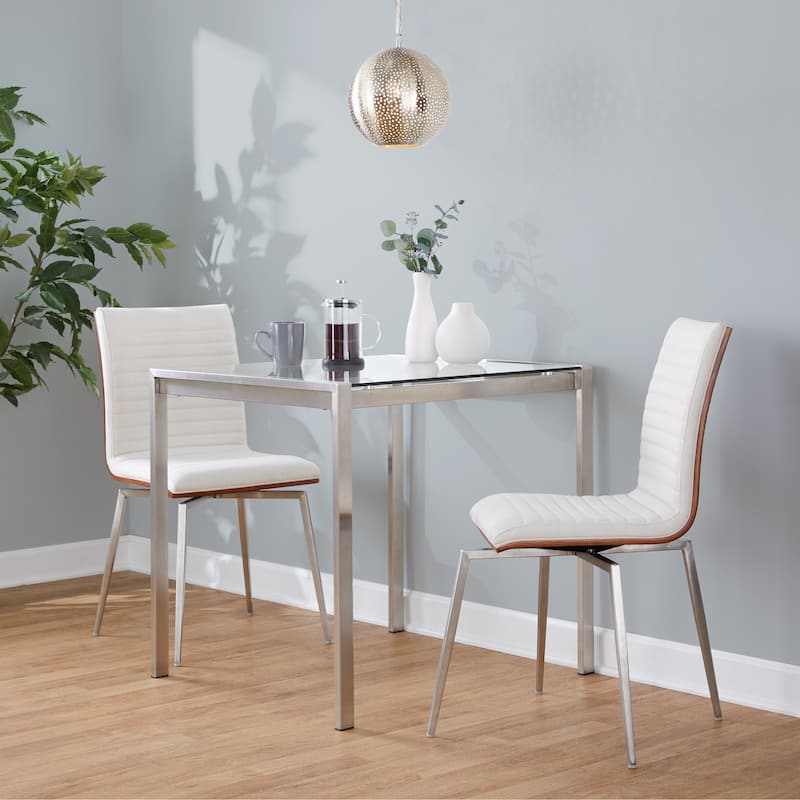 Strick & Bolton Tyra Dining Chair with Swivel (Set of 2)