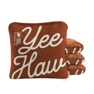 Yee Haw Orange Dual Sided Cornhole Bags