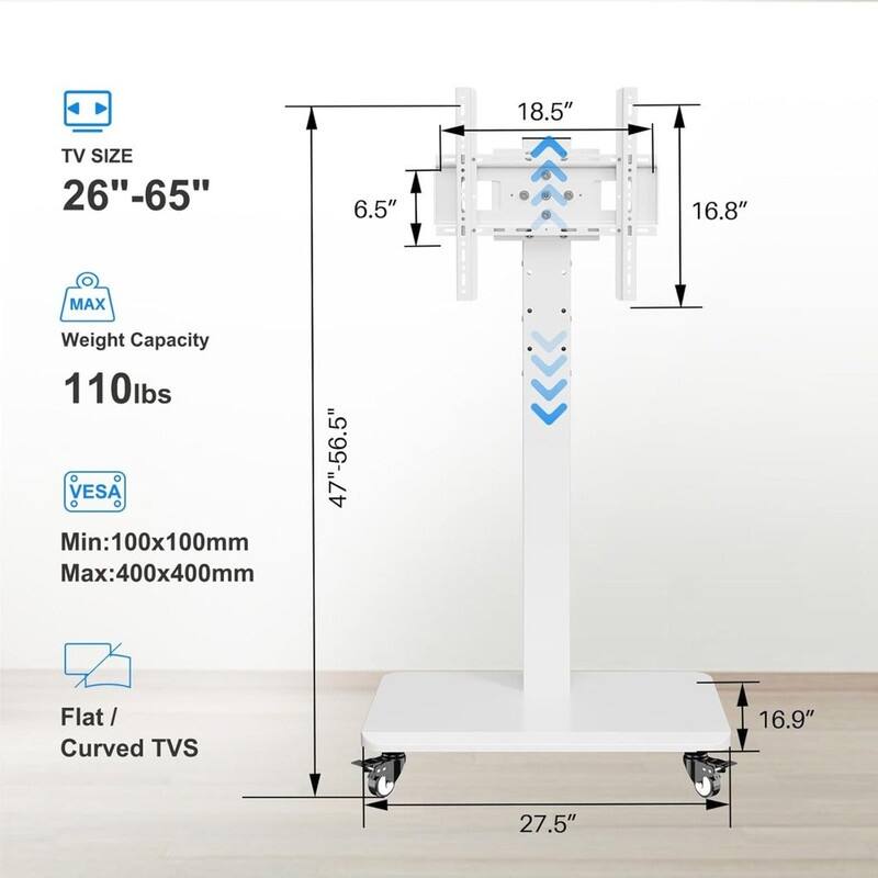 Rolling TV Stand