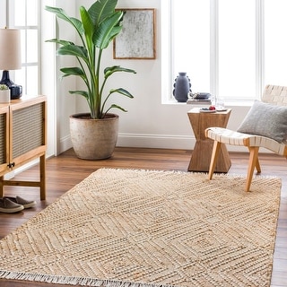 Deonne Handmade Jute & Wool Area Rug