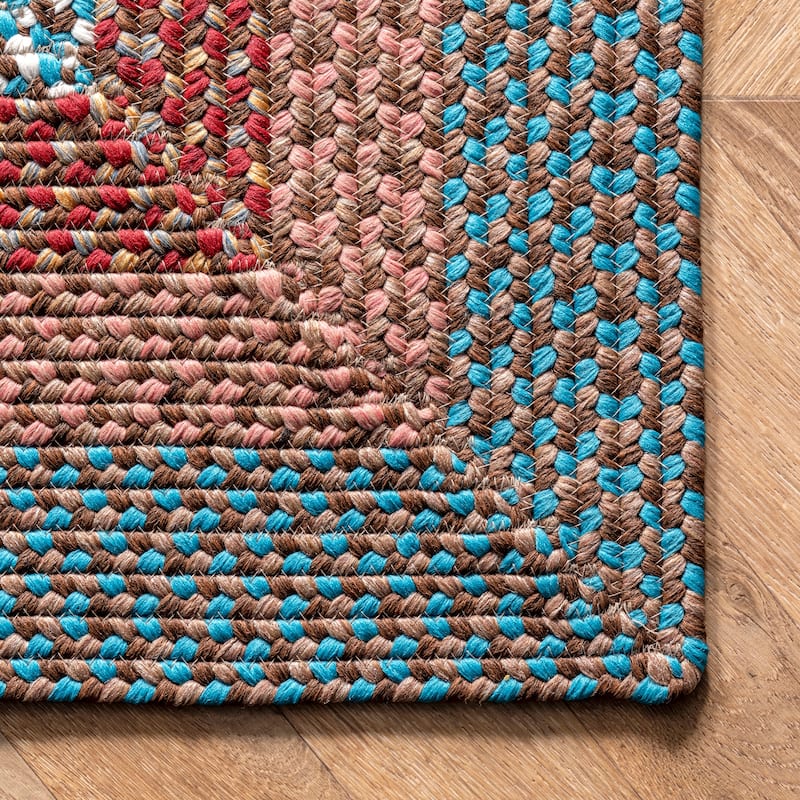 Nuloom Gwyneth Braided Borders Indoor/Outdoor Area Rug