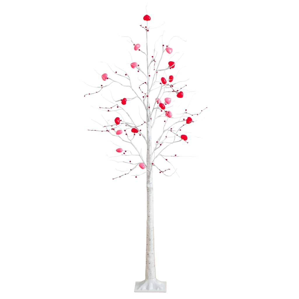 6-ft Pre-Lit Valentine's Day Twig Tree with 96 Heart Shaped LED Lights