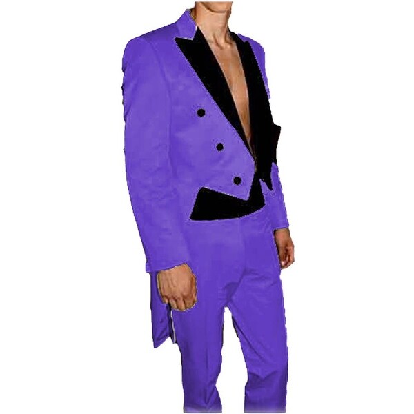 purple tailcoat jacket
