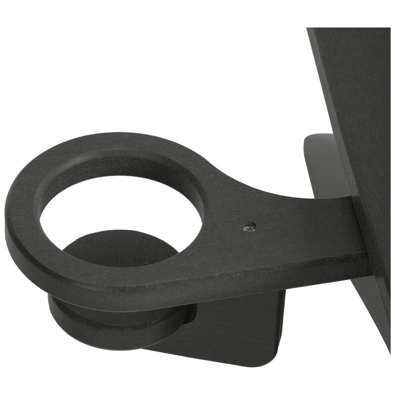 Shoreside Kids Outdoor Poly Adirondack Chair with Side Table 3-Piece Set