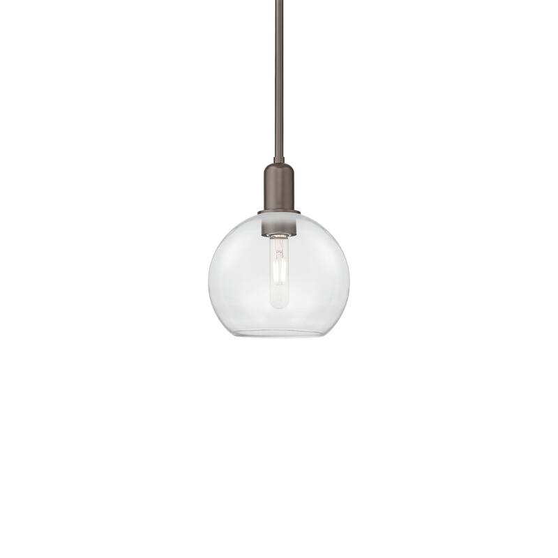 Innovations Lighting 716-1S-11-8 Athens Pendant Athens 8" Wide Mini - Oil Rubbed Bronze / Clear