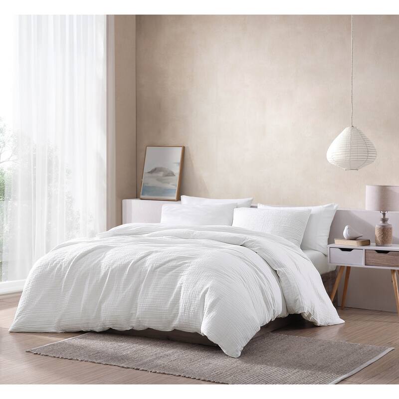 Riverbrook Home Devin Gauze 3 pc Comforter Set - King - White