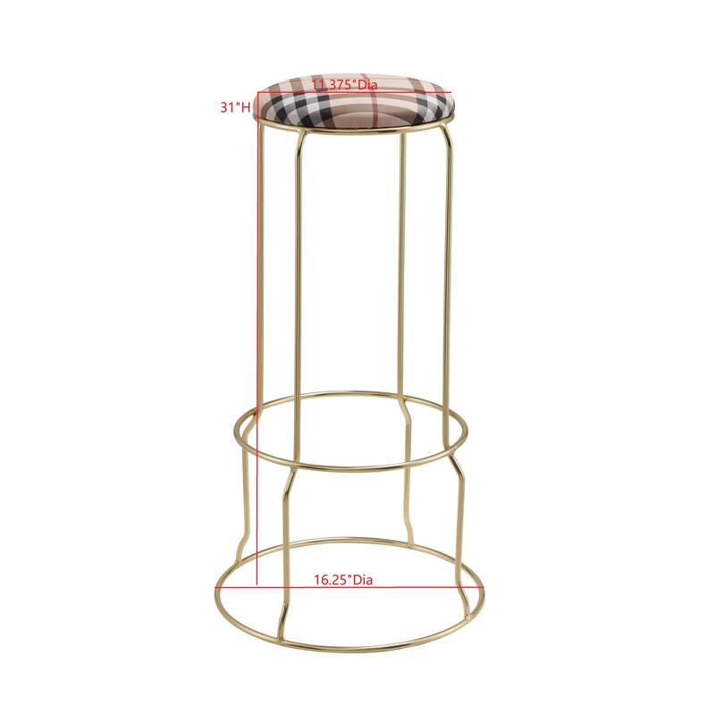 Carmilla Collection Vinyl Upholstered Stools (Set of 4)