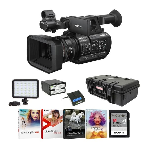 Shop Sony Pxw Z190 4k 3 Cmos Sensor Xdcam Professional Camcorder Bundle Overstock 28432025