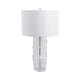 preview thumbnail 10 of 19, Glass Bubble Table Lamp with Crystal Accents and Cylinder Base