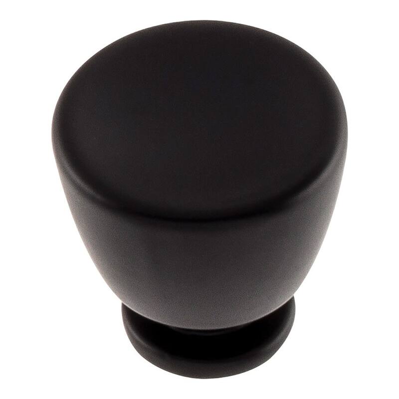 Atlas Homewares Conga 1-1/4 Inch Conical Cabinet Knob - Matte Black