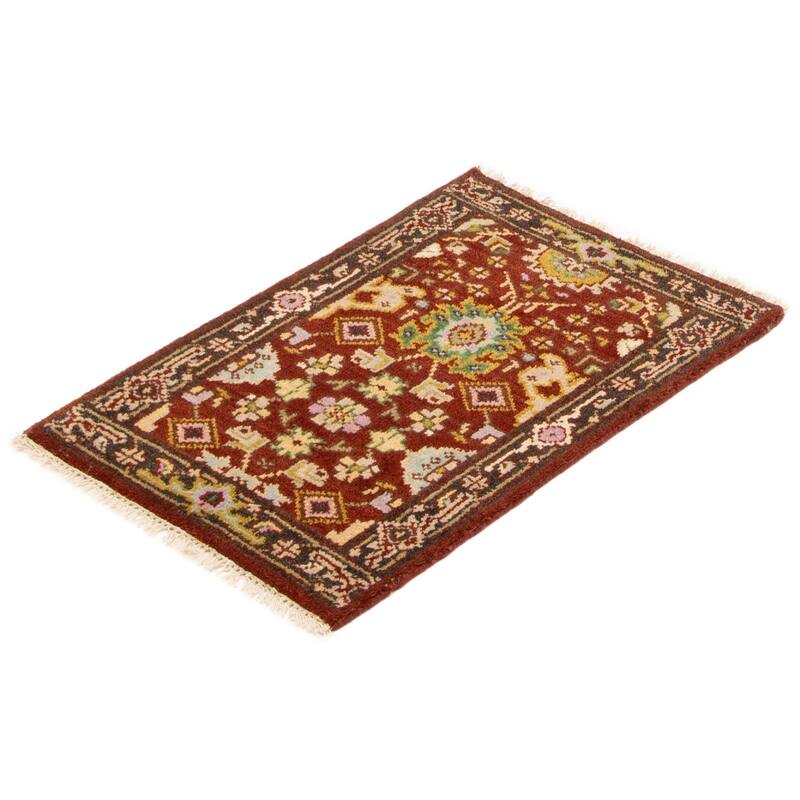 ECARPETGALLERY Hand-knotted Serapi Heritage Red Wool Rug - 2'0 x 2'11