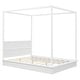 preview thumbnail 26 of 36, Canopy Bed Frame with Headboard, 4 Posters Wooden Bed Frame, No Box Spring Needed, Mattress Foundation Platform Bed for Kids