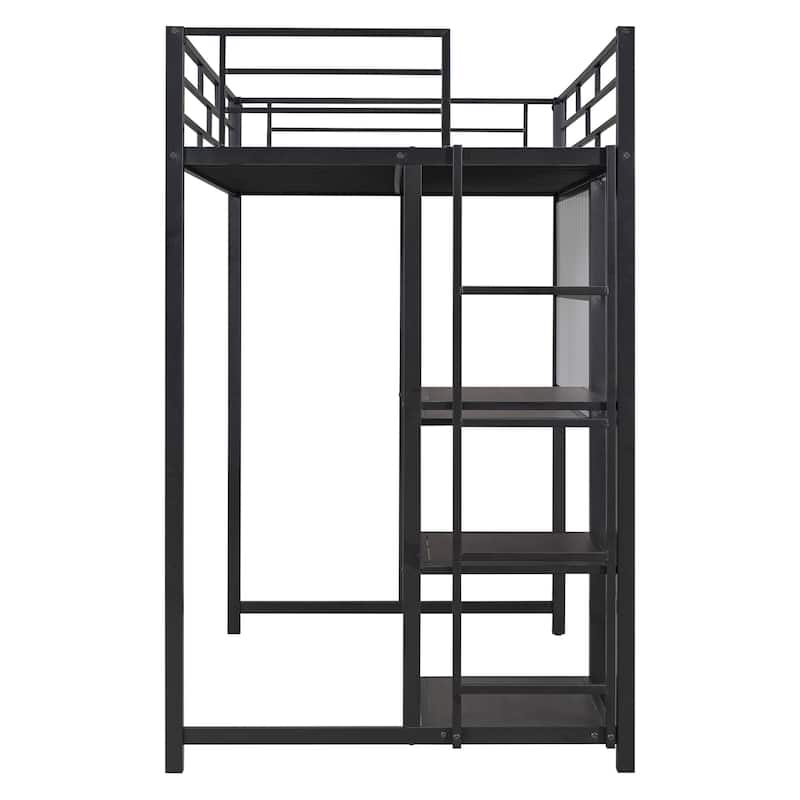 Metal Loft Bed with Desk and Whiteboard - Bed Bath & Beyond - 38436722
