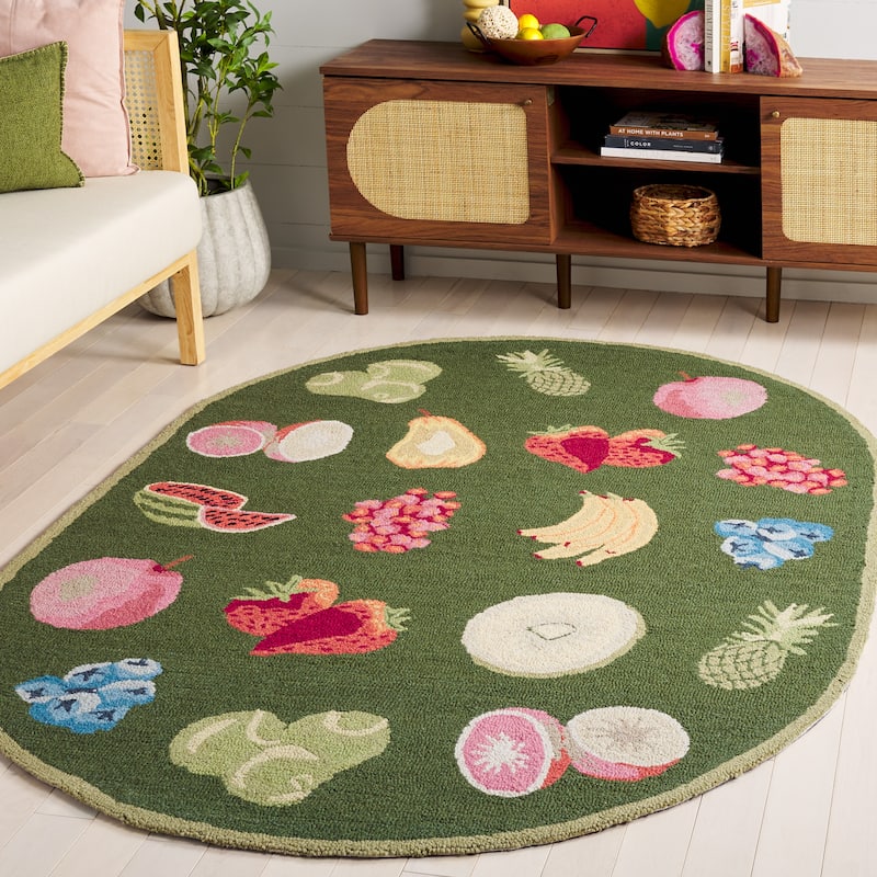 SAFAVIEH Handmade Chelsea Sefkije French Country Fruit Wool Rug