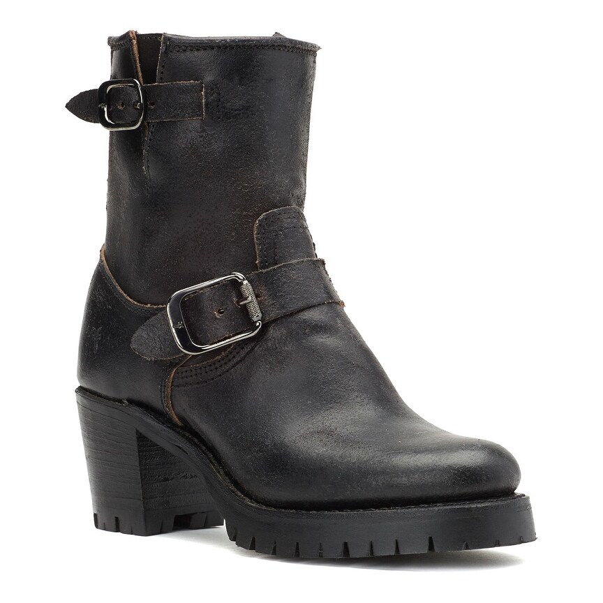 frye women's sabrina moto lace up combat boot
