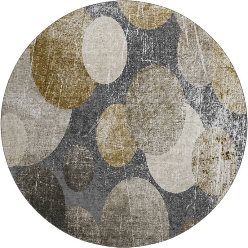 Premium Washable Super Soft Contemporary Bubbles Mayfield Rug