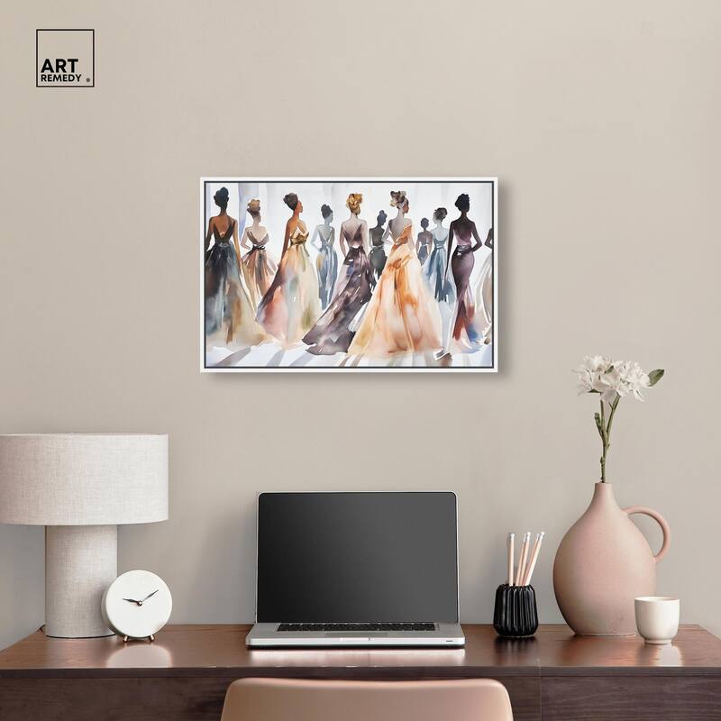 Model Lineup Canvas by Art Remedy