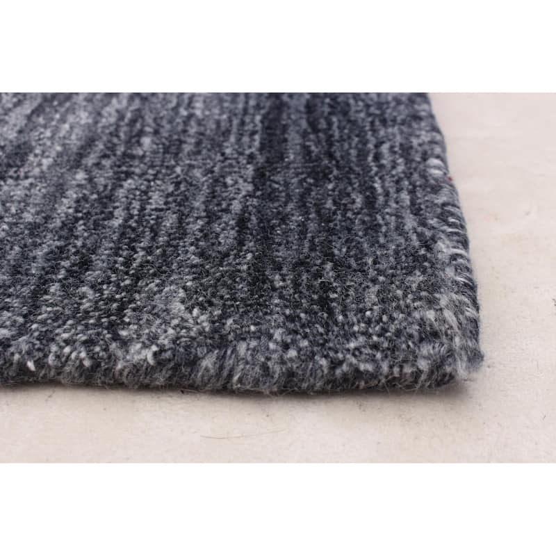 ECARPETGALLERY Hand Loomed Kashkuli Gabbeh Light Grey Wool Rug - 2'7 x 10'0