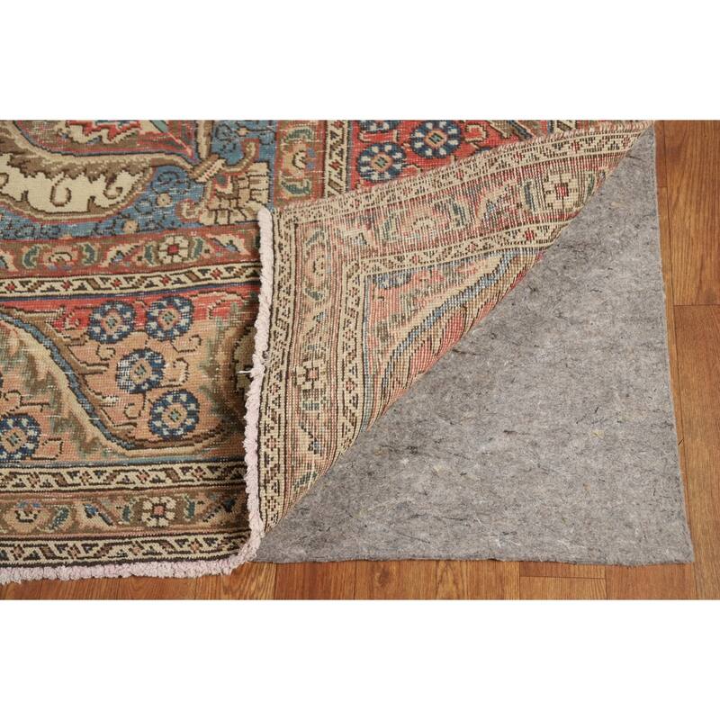 Traditional Tabriz Persian Vintage Rug Handmade Wool Carpet - 9'4" x 13'0"