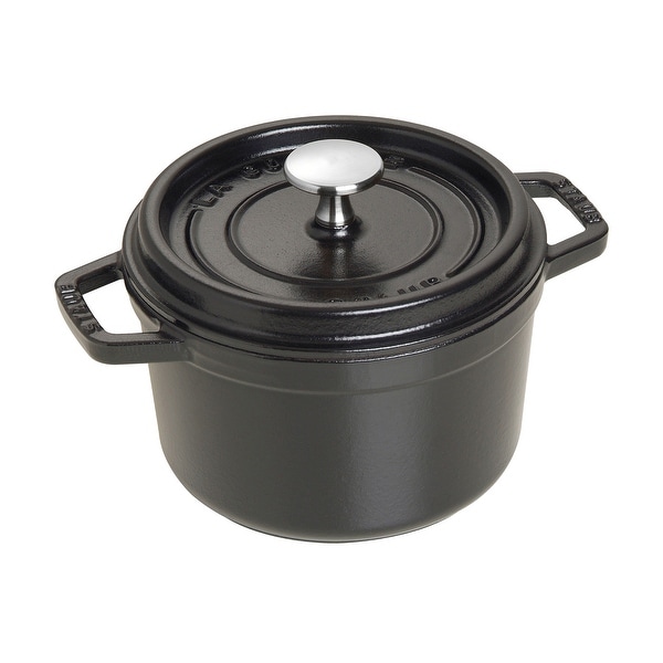 Staub Cast Iron 1.25-qt Round Cocotte. Opens flyout.