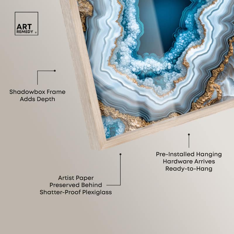 Gilded Geode Eye II Shadowbox by Art Remedy