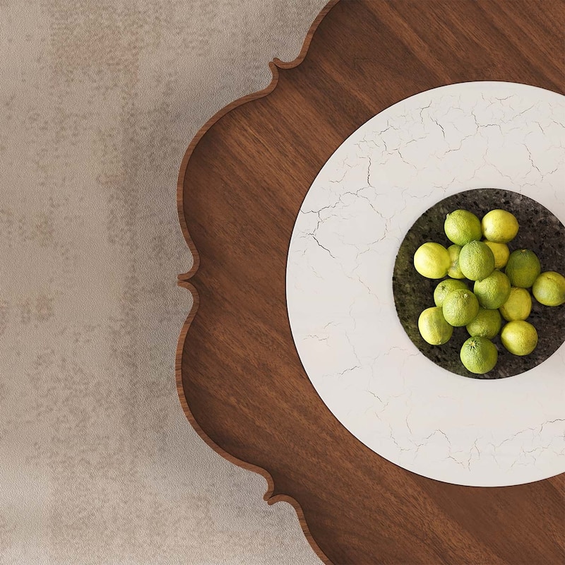 Mid-Century Style Coffee Table,2-Tiered Design for Modern Living