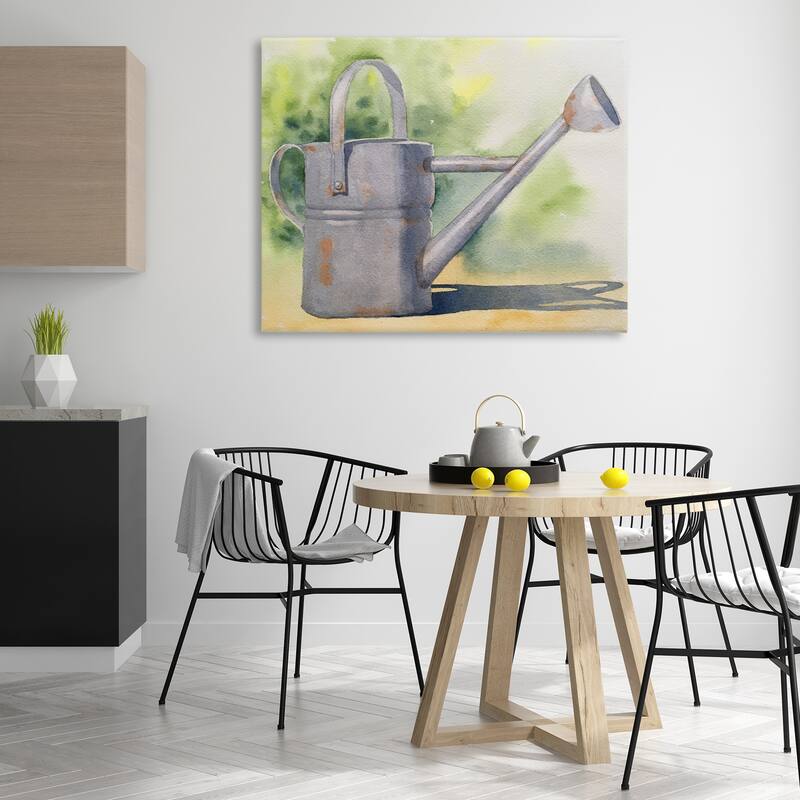 Stupell Country Watering Can in Garden Canvas Wall Art Design By Stephanie Fielden