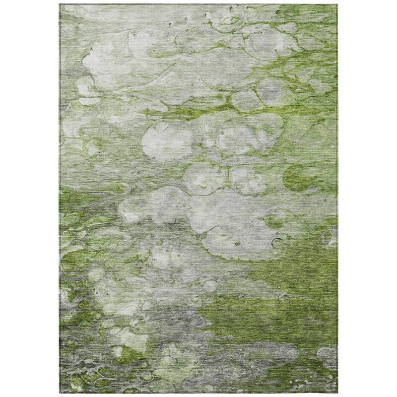 HomeRoots Abstract Transitional Rectangle Outdoor Rug