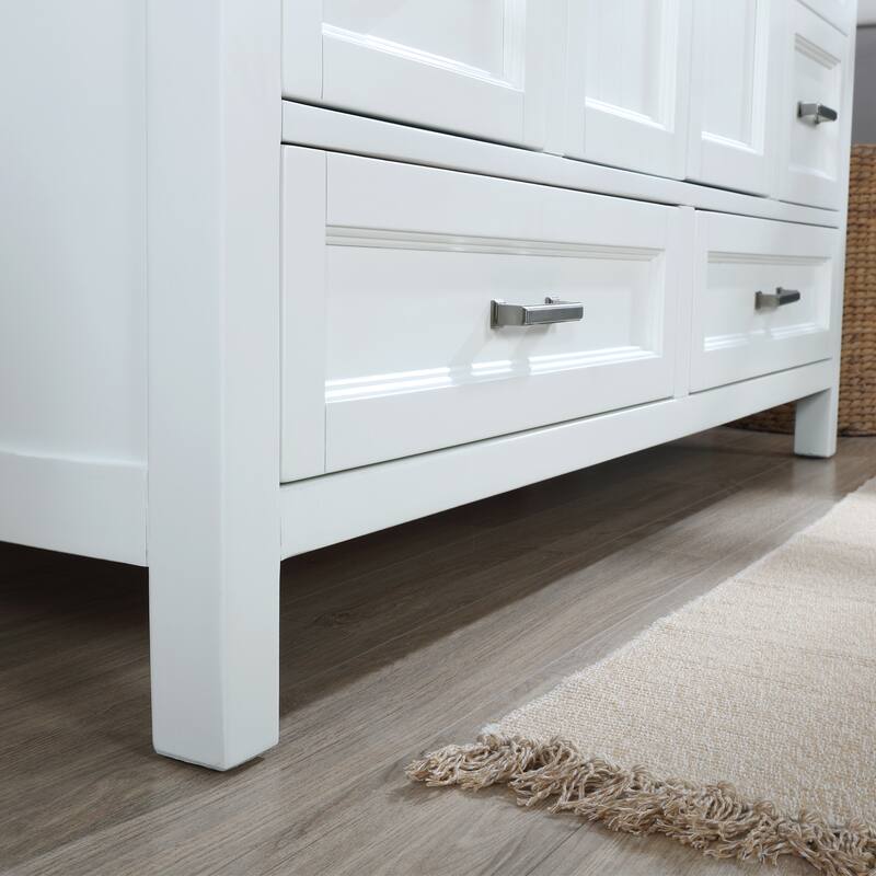 Altair Isla Single Bathroom Vanity Set and Aosta White Countertop with Mirror