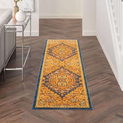 Nourison Allur Boho Contemporary Medallion Persian Area Rug