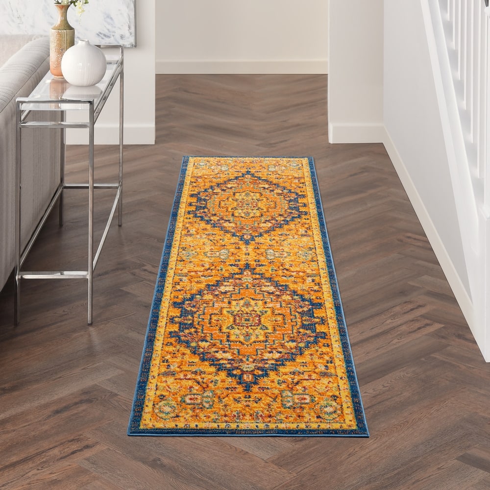 Nourison Allur Boho Contemporary Medallion Persian Area Rug