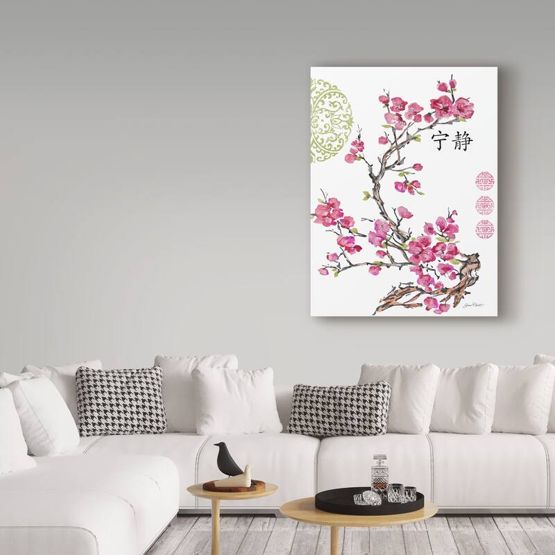 Jean Plout 'Cherry Blossom Serenity' Canvas Art