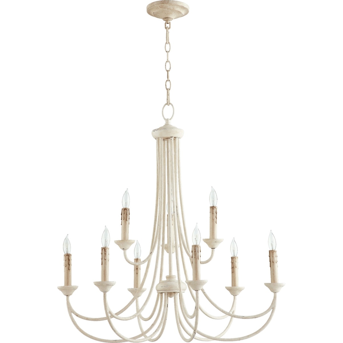 Quorum International Brooks 9 Light 29" Wide Taper Candle Chandelier