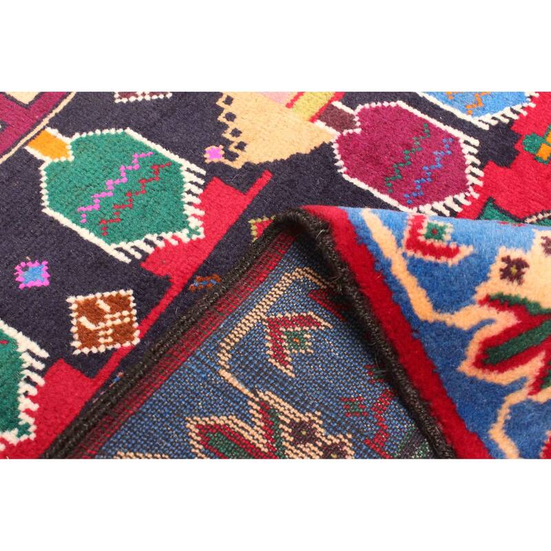 ECARPETGALLERY Hand-knotted Teimani Red Wool Rug - 2'9 x 4'5