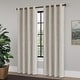 preview thumbnail 77 of 90, Linen Texture 100% Blackout Grommet Curtain Pair(2 panels)
