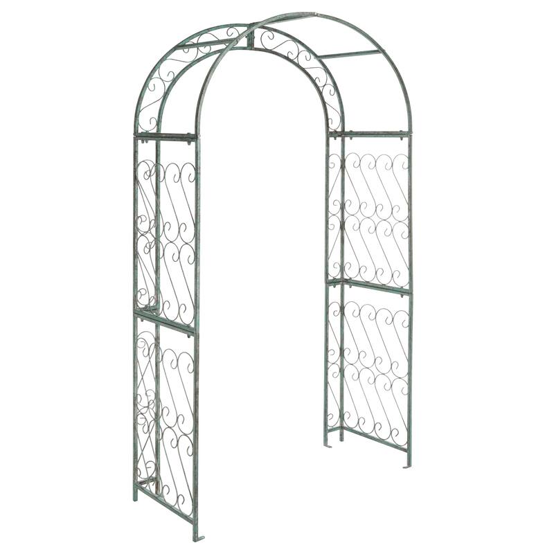 SAFAVIEH Outdoor Isabela Victorian Scroll Iron Arch