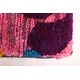 preview thumbnail 5 of 7, ECARPETGALLERY Hand-knotted Opulence Dark Pink Silk Rug - 4'9 x 6'9