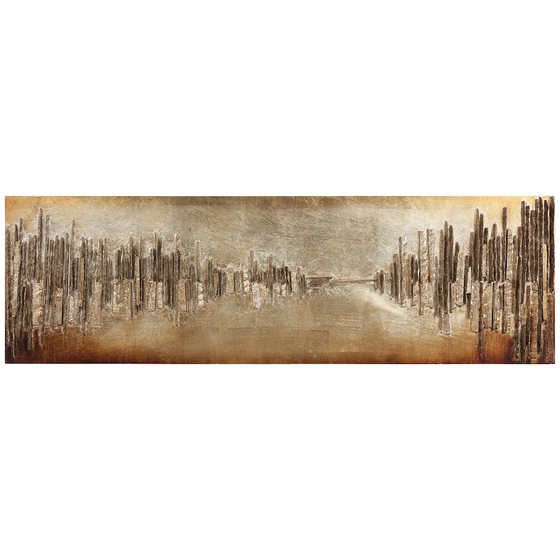 "Passages" Handed Embellished Rugged Wooden Wall Art
