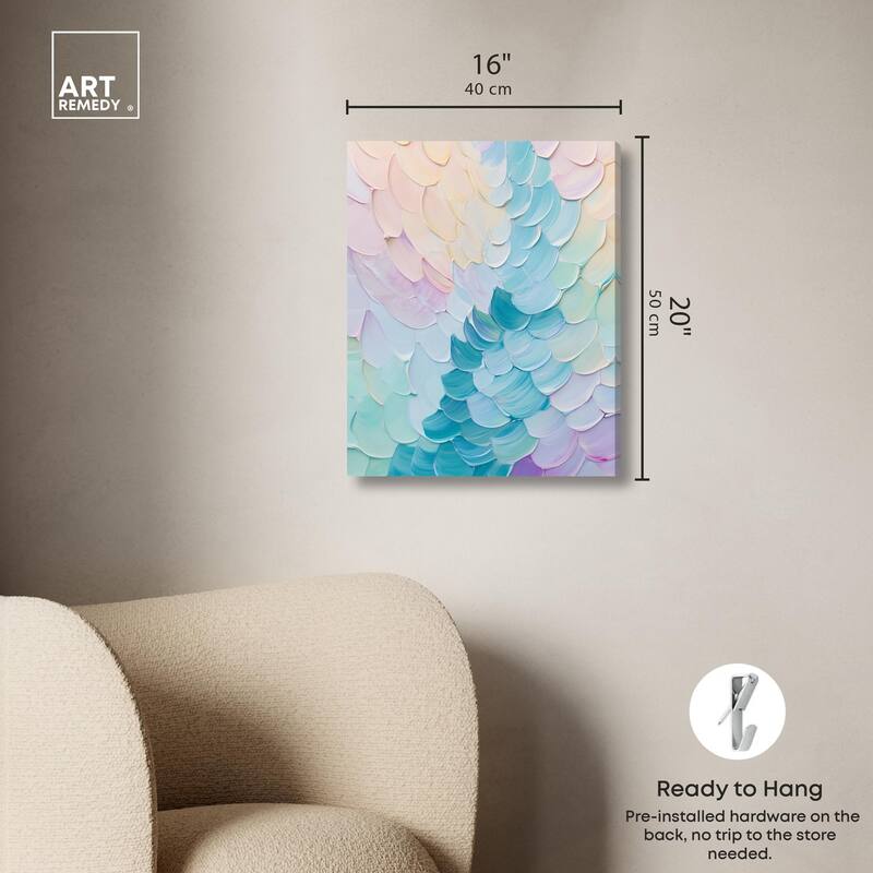 Mermaid Scales Canvas by Art Remedy, Gallery Wrapped