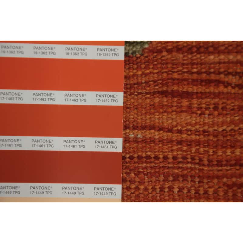 Hand Woven Southwestern Wool Multi-Colored Geometric Area Rug - 13' 2'' X 9' 9''