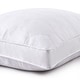 preview thumbnail 12 of 16, 2 Pack Goose Feather Down Pillows with Quilted Cotton Cover - White
