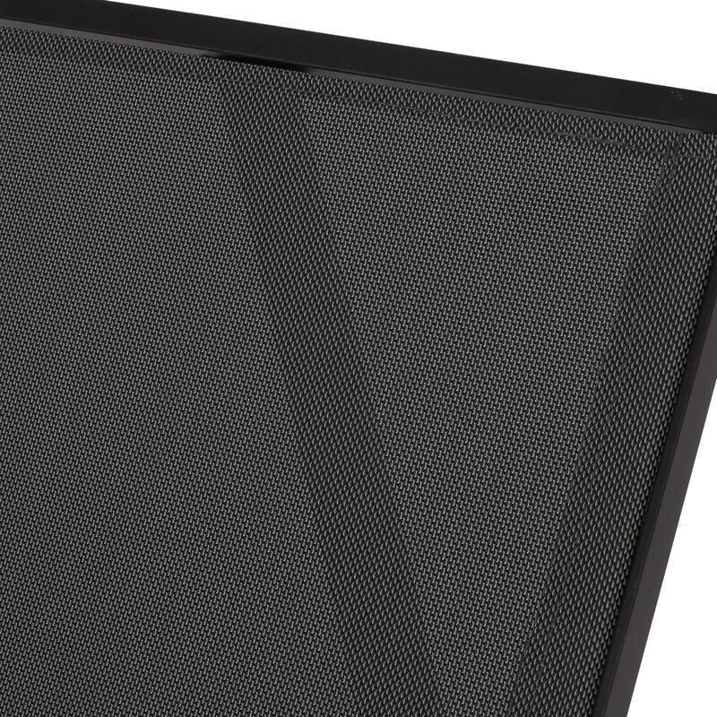 Finn Outdoor Aluminum and Outdoor Mesh Outdoor Chaise Lounge by Christopher Knight Home