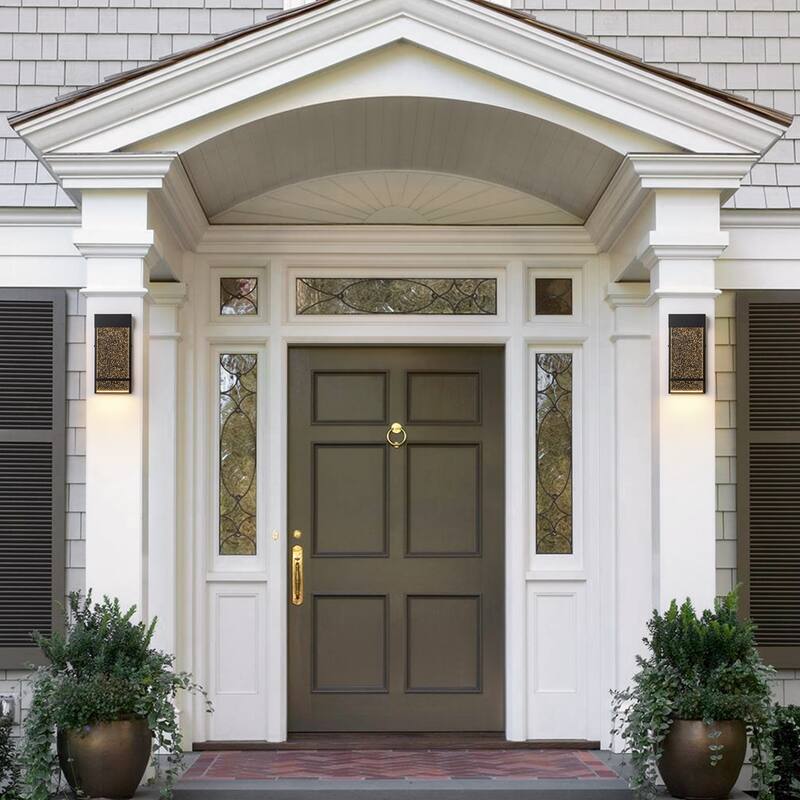 Black Modern Led Wall Sconce with Bulbble Glass