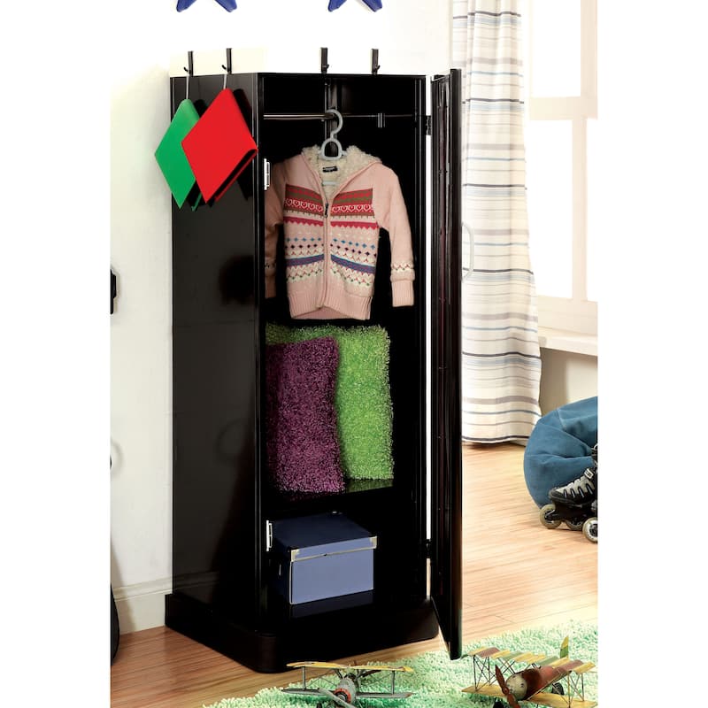 Fost Contemporary Metal Single-Door Kids Closet by Furniture of America
