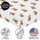 preview thumbnail 5 of 4, Sweet Jojo Designs Boho Teddy Bear Boy, Girl, Unisex/Gender Neutral Fitted Crib Sheet - Watercolor Brown Bears, Bohemian, Modern