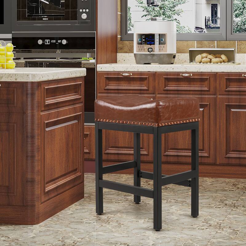 Homall Bar Stool Saddle Counter Stools