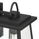 preview thumbnail 7 of 6, Hunter Ivory Dusk Outdoor Black Wall Light - Modern/Contemporary, Cottage - Front Porch, Patio, Garage