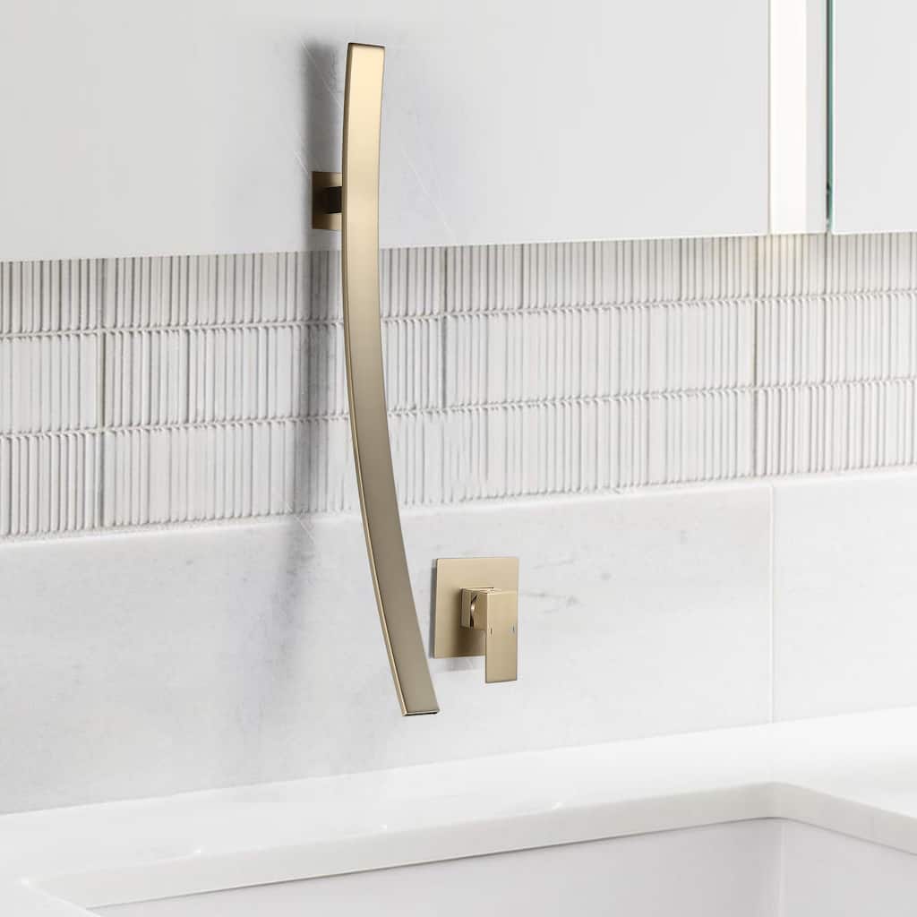 Rbrohant Creative Wall Mounted Waterfall Sink Faucet
