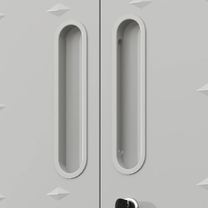 Grey Metal Wall Mounted Storage Cabinet with Locking Doors and Drawer for Home Office Garage - 29.5"W x 30.3"H x 11.8"D