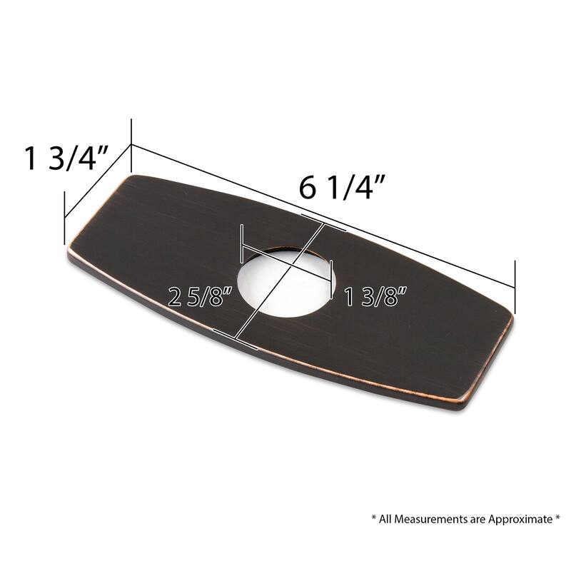 Luxier 6 in Bathroom Sink Faucet Hole Cover Deck Plate Escutcheon